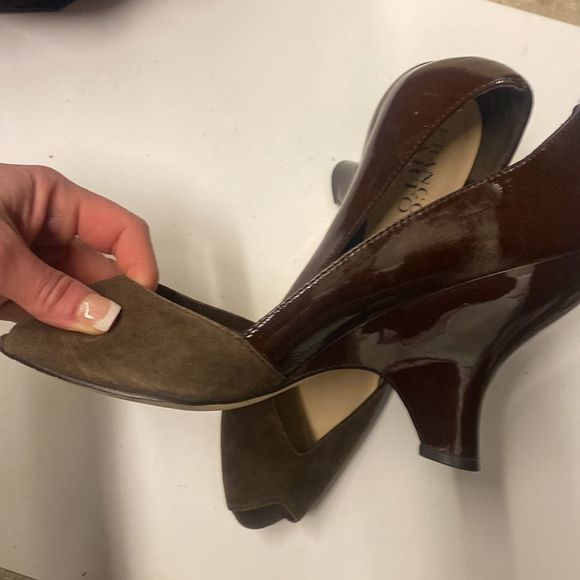 Franco Sarto Brown gorgeous wedge heels - Picture 2 of 8